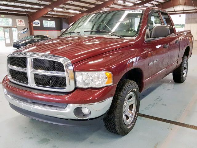 1D7HU18N73S373306 - 2003 DODGE RAM 1500 S BURGUNDY photo 2