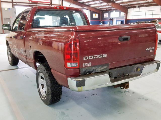 1D7HU18N73S373306 - 2003 DODGE RAM 1500 S BURGUNDY photo 3