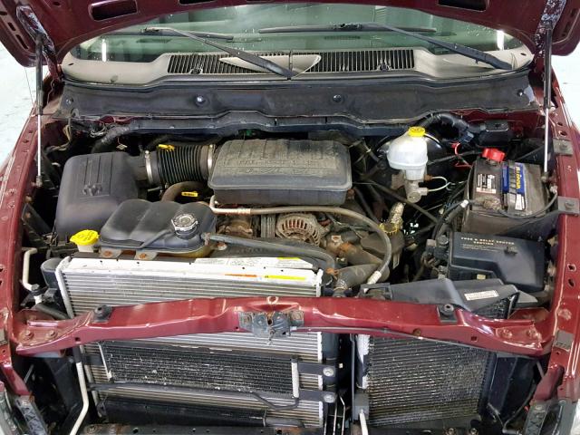 1D7HU18N73S373306 - 2003 DODGE RAM 1500 S BURGUNDY photo 7