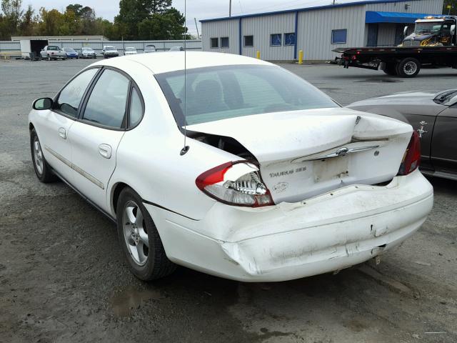 1FAFP55U5YA245824 - 2000 FORD TAURUS SES WHITE photo 3