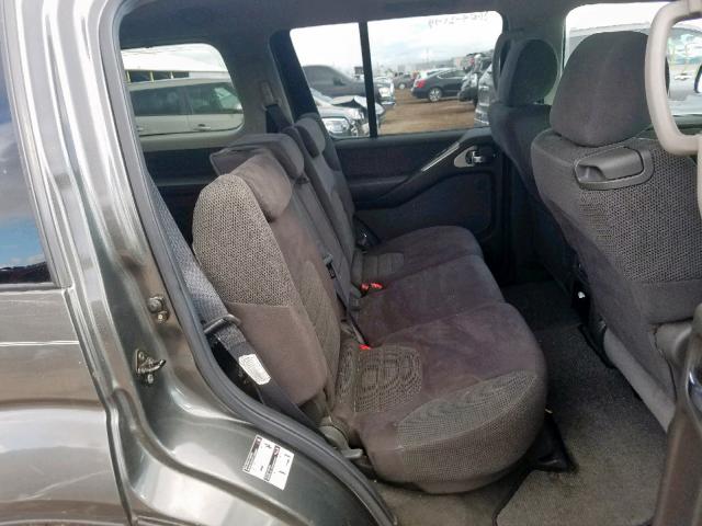 5N1AR18U05C785936 - 2005 NISSAN PATHFINDER GRAY photo 6