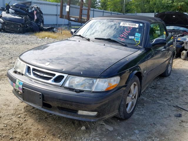 YS3DF78K737001231 - 2003 SAAB 9-3 SE BLACK photo 2