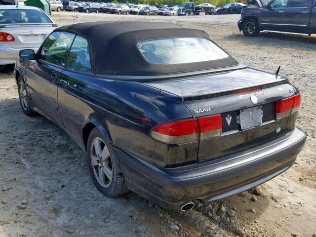 YS3DF78K737001231 - 2003 SAAB 9-3 SE BLACK photo 3