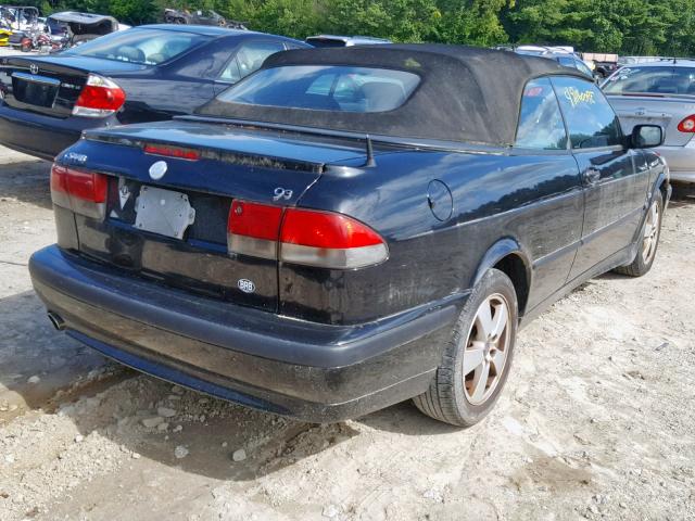 YS3DF78K737001231 - 2003 SAAB 9-3 SE BLACK photo 4