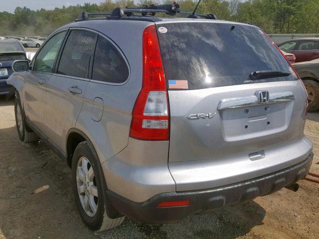 JHLRE48797C017246 - 2007 HONDA CR-V EXL SILVER photo 3