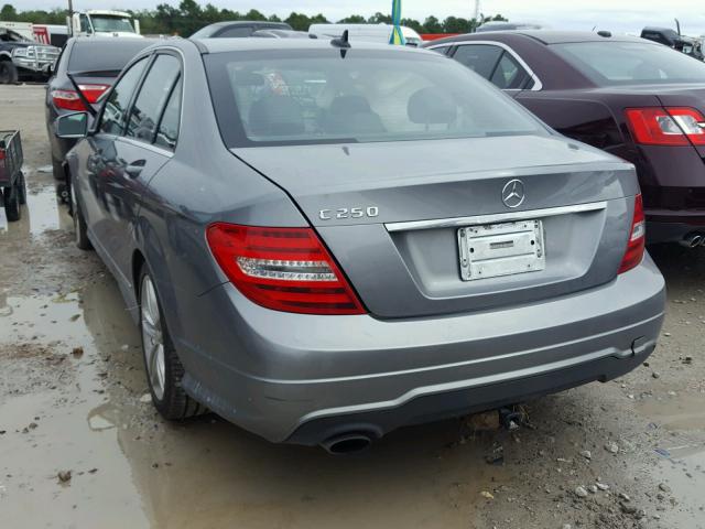 WDDGF4HBXCR209035 - 2012 MERCEDES-BENZ C 250 GRAY photo 3