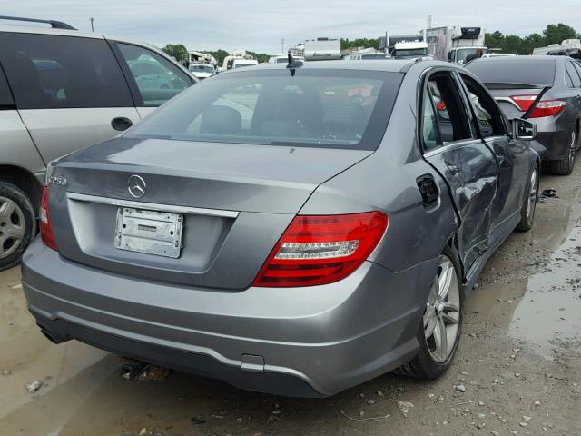 WDDGF4HBXCR209035 - 2012 MERCEDES-BENZ C 250 GRAY photo 4