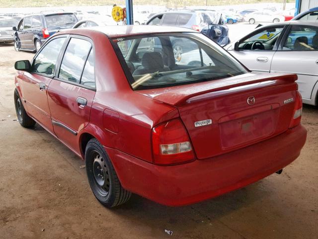 JM1BJ2221Y0248236 - 2000 MAZDA PROTEGE DX RED photo 3