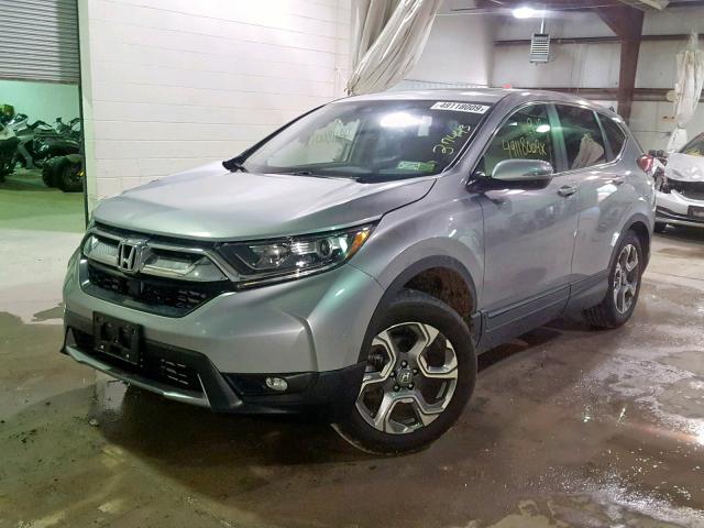 5J6RW2H86HL045508 - 2017 HONDA CR-V EXL SILVER photo 2