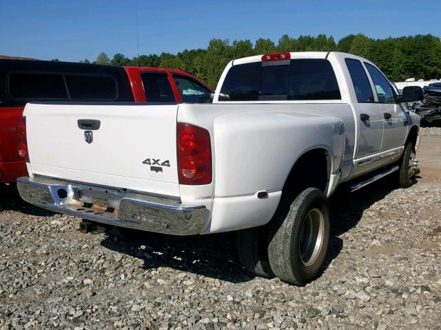 3D7MX48AX7G769845 - 2007 DODGE RAM 3500 S WHITE photo 4