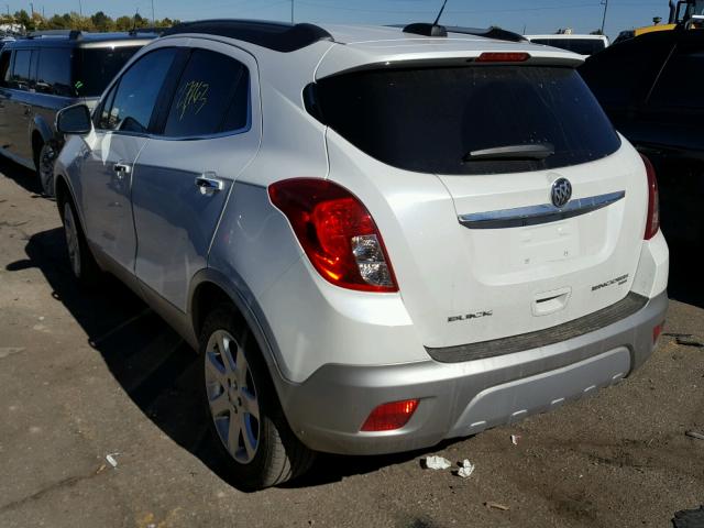 KL4CJGSB6FB198544 - 2015 BUICK ENCORE WHITE photo 3