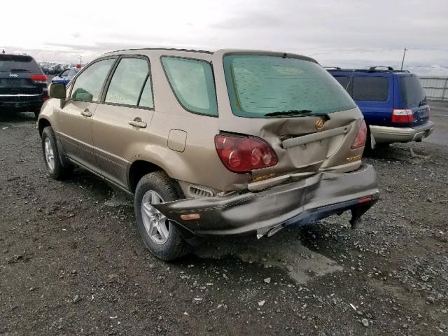 JT6HF10U5X0047519 - 1999 LEXUS RX 300 GOLD photo 3