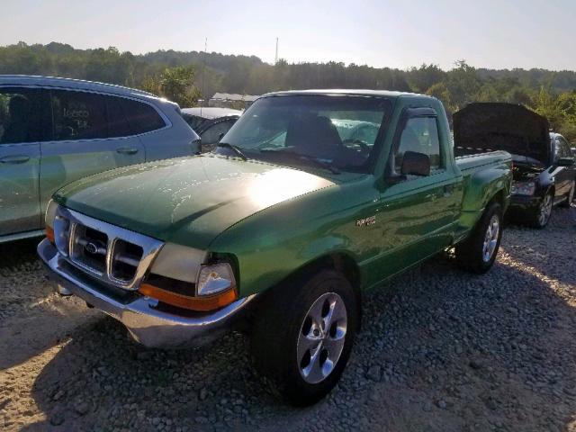 1FTYR10C3XTA28506 - 1999 FORD RANGER GREEN photo 2