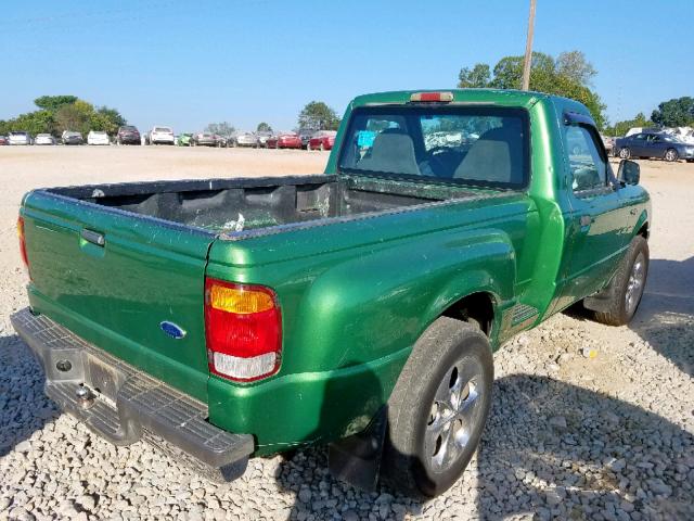 1FTYR10C3XTA28506 - 1999 FORD RANGER GREEN photo 4