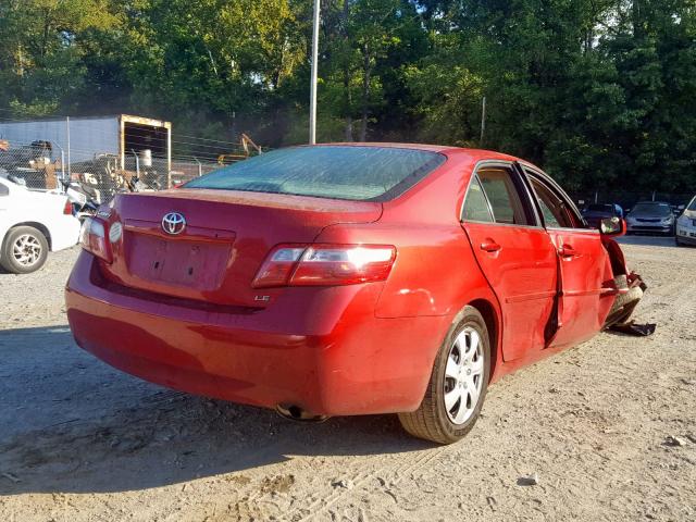 4T1BE46K37U192507 - 2007 TOYOTA CAMRY NEW RED photo 4