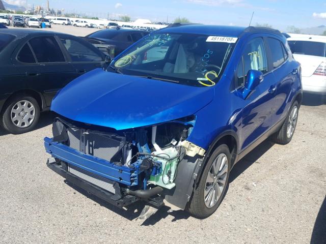 KL4CJASB5HB125505 - 2017 BUICK ENCORE PRE BLUE photo 2