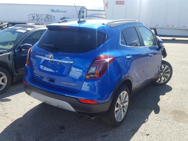 KL4CJASB5HB125505 - 2017 BUICK ENCORE PRE BLUE photo 4