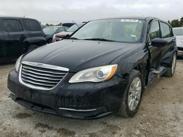 1C3CCBAB5DN676554 - 2013 CHRYSLER 200 LX BLACK photo 2