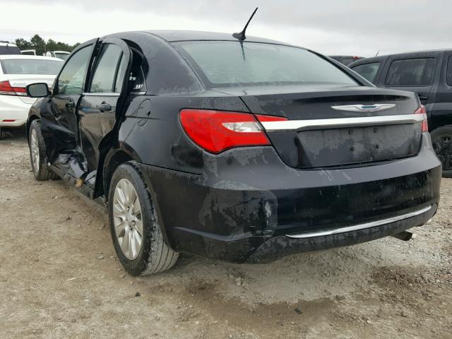 1C3CCBAB5DN676554 - 2013 CHRYSLER 200 LX BLACK photo 3