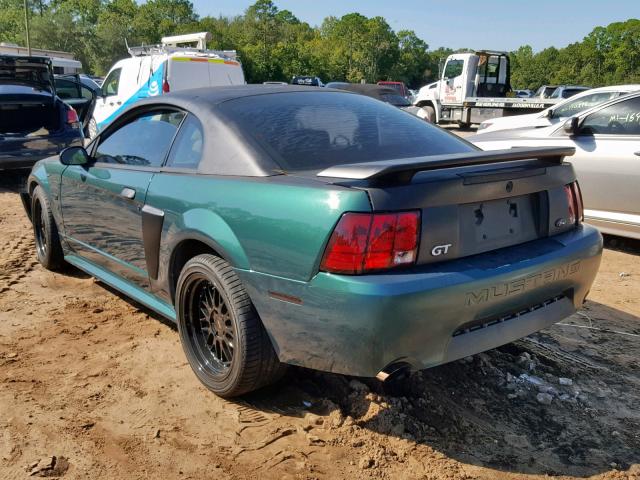 1FAFP42X12F132732 - 2002 FORD MUSTANG GT GREEN photo 3