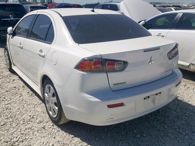 JA32U2FU5EU012954 - 2014 MITSUBISHI LANCER ES/ WHITE photo 3