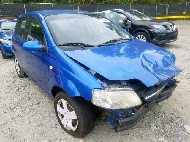 KL1TD66637B726389 - 2007 CHEVROLET AVEO BASE ლურჯი ფოტო 1