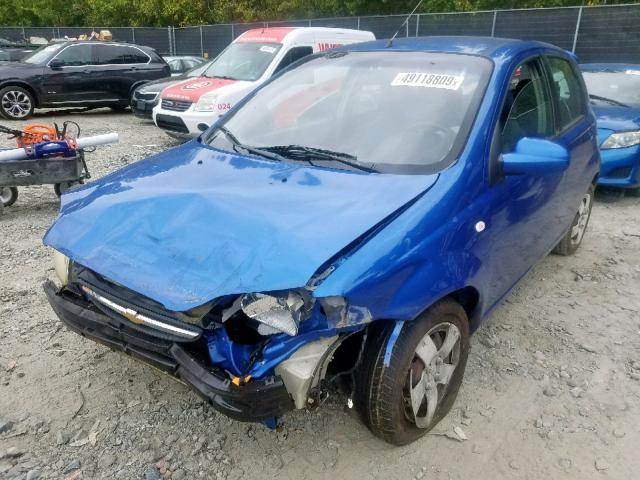 KL1TD66637B726389 - 2007 CHEVROLET AVEO BASE ლურჯი ფოტო 2
