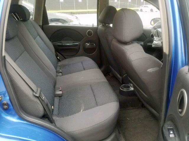 KL1TD66637B726389 - 2007 CHEVROLET AVEO BASE ლურჯი ფოტო 6