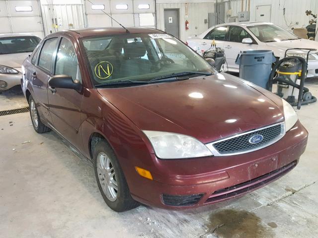 1FAFP34N06W197034 - 2006 FORD FOCUS ZX4 BURGUNDY photo 1