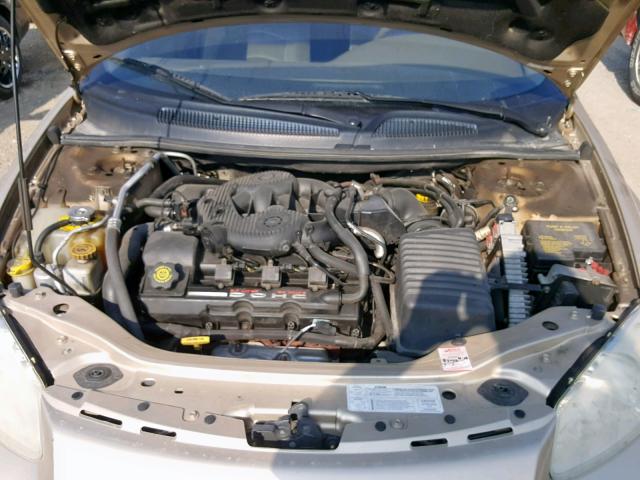 1C3EL46U81N694153 - 2001 CHRYSLER SEBRING LX GOLD photo 7