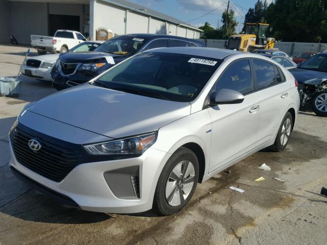 KMHC65LC8HU023945 - 2017 HYUNDAI IONIQ BLUE SILVER photo 2