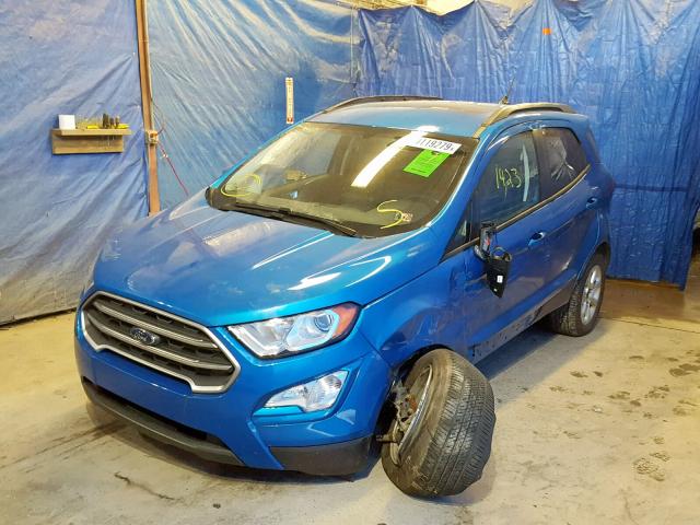 MAJ6P1UL5JC170411 - 2018 FORD ECOSPORT S BLUE photo 2