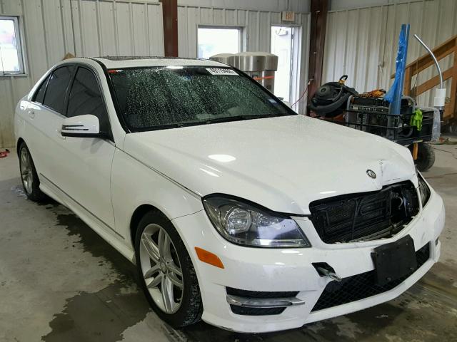 WDDGF4HB1DA747025 - 2013 MERCEDES-BENZ C 250 WHITE photo 1