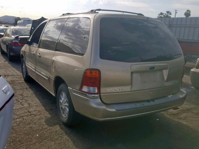 2FMZA5246YBB56969 - 2000 FORD WINDSTAR S GOLD photo 3