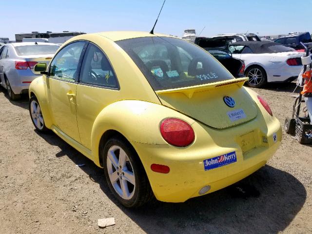 3VWBC21C9XM467135 - 1999 VOLKSWAGEN NEW BEETLE ყვითელი ფოტო 3