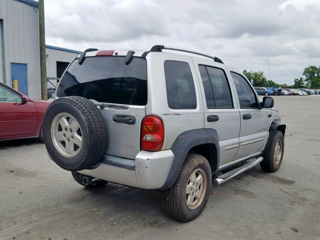 1J4GK58K82W280403 - 2002 JEEP LIBERTY LI GRAY photo 4