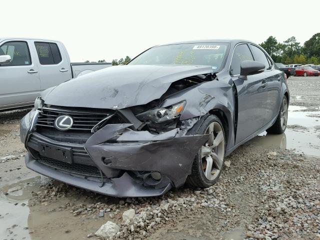 JTHBE1D27E5005250 - 2014 LEXUS IS 350 GRAY photo 2