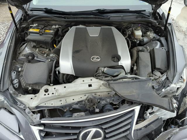 JTHBE1D27E5005250 - 2014 LEXUS IS 350 GRAY photo 7