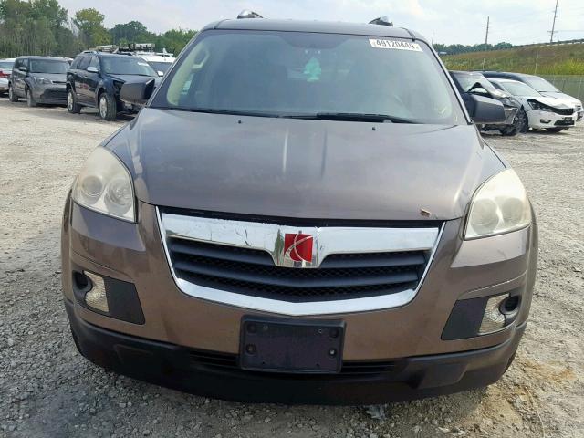 5GZEV13768J153749 - 2008 SATURN OUTLOOK XE BROWN photo 9