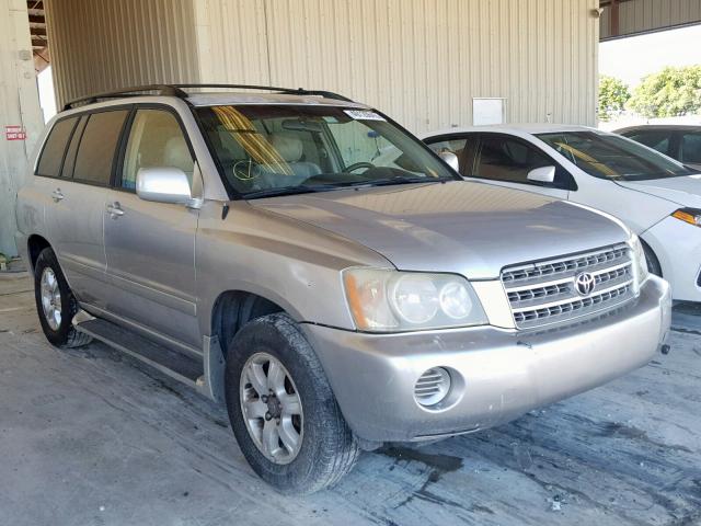 JTEGF21A530073638 - 2003 TOYOTA HIGHLANDER SILVER photo 1