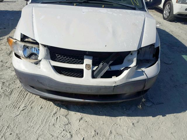 1B4GP25392B657814 - 2002 DODGE CARAVAN SE WHITE photo 9