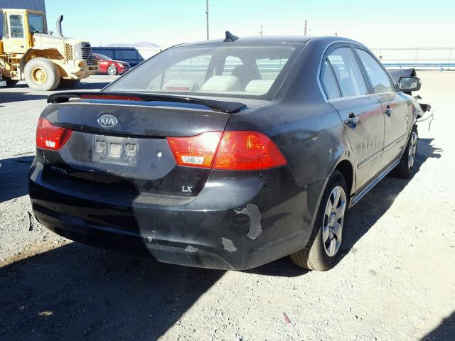 KNAGE228795308603 - 2009 KIA OPTIMA BLACK photo 4