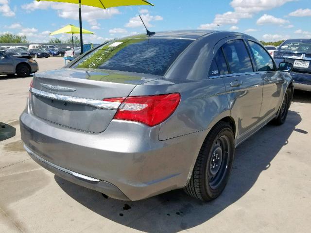 1C3CCBAB0CN117542 - 2012 CHRYSLER 200 LX SILVER photo 4