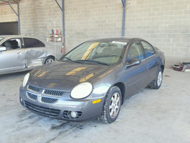 1B3ES56C04D525459 - 2004 DODGE NEON SXT GRAY photo 2