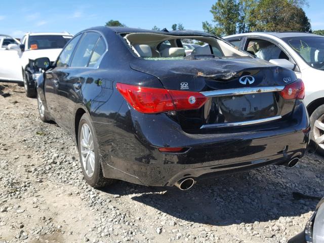 JN1BV7AP9FM330139 - 2015 INFINITI Q50 BASE BLACK photo 3