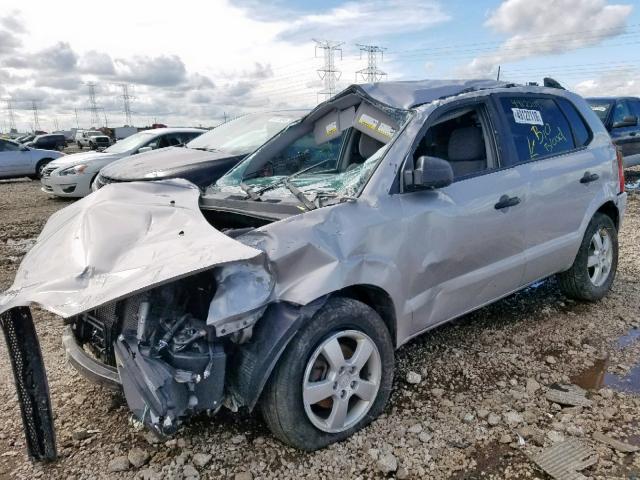 KM8JM12B05U092820 - 2005 HYUNDAI TUCSON GL SILVER photo 2