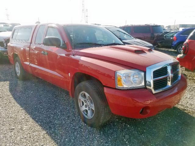 1D7HE42KX6S679479 - 2006 DODGE DAKOTA SLT RED photo 1