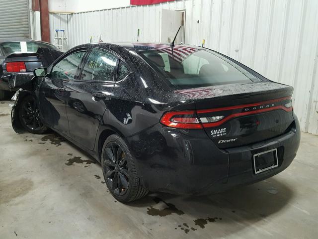 1C3CDFFA1GD822866 - 2016 DODGE DART SXT S BLACK photo 3