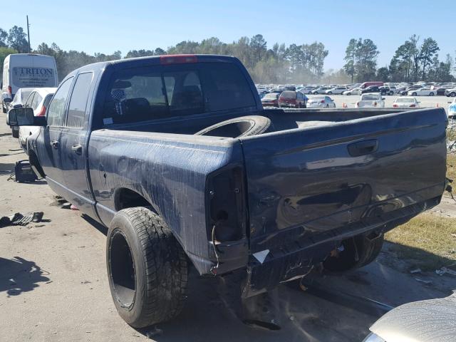 3D7KS28LX9G559535 - 2009 DODGE RAM 2500 BLUE photo 3