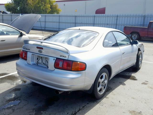 JT2ST07N4S0025755 - 1995 TOYOTA CELICA GT SILVER photo 4